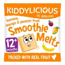 Kiddylicious Banana Mango & Passionfruit Smoothie Melts 12 Mths+ 6g(Kiddylicious Banana Mango Passionfruit Smoothie Melts 12 Mths 6g)