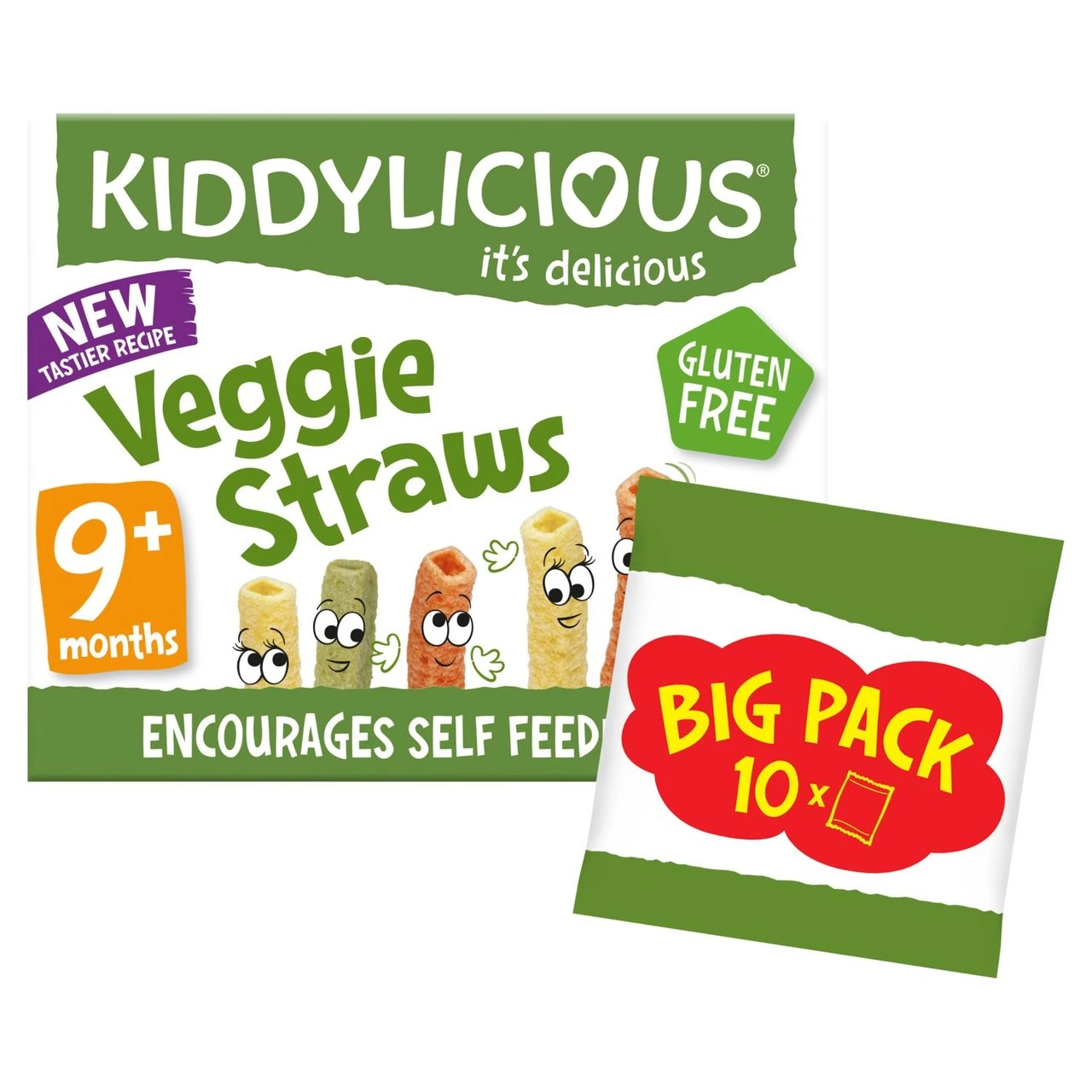 Kiddylicious Veggie Straws 9 Mths+ Big Pack 10 X 12g(Kiddylicious Veggie Straws 9 Mths Big Pack 10 X 12g) 1 Kiddylicious Veggie Straws 9 Mths+ Big Pack 10 X 12g(Kiddylicious Veggie Straws 9 Mths Big Pack 10 X 12g)