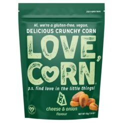 Love Corn Cheese & Onion Crunchy Corn 45g(Love Corn Cheese Onion Crunchy Corn 45g)