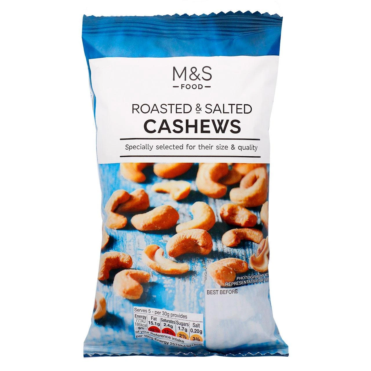 M&S Roasted & Salted Cashews 150g(M S Roasted Salted Cashews 150g) 1 M&S Roasted & Salted Cashews 150g(M S Roasted Salted Cashews 150g)