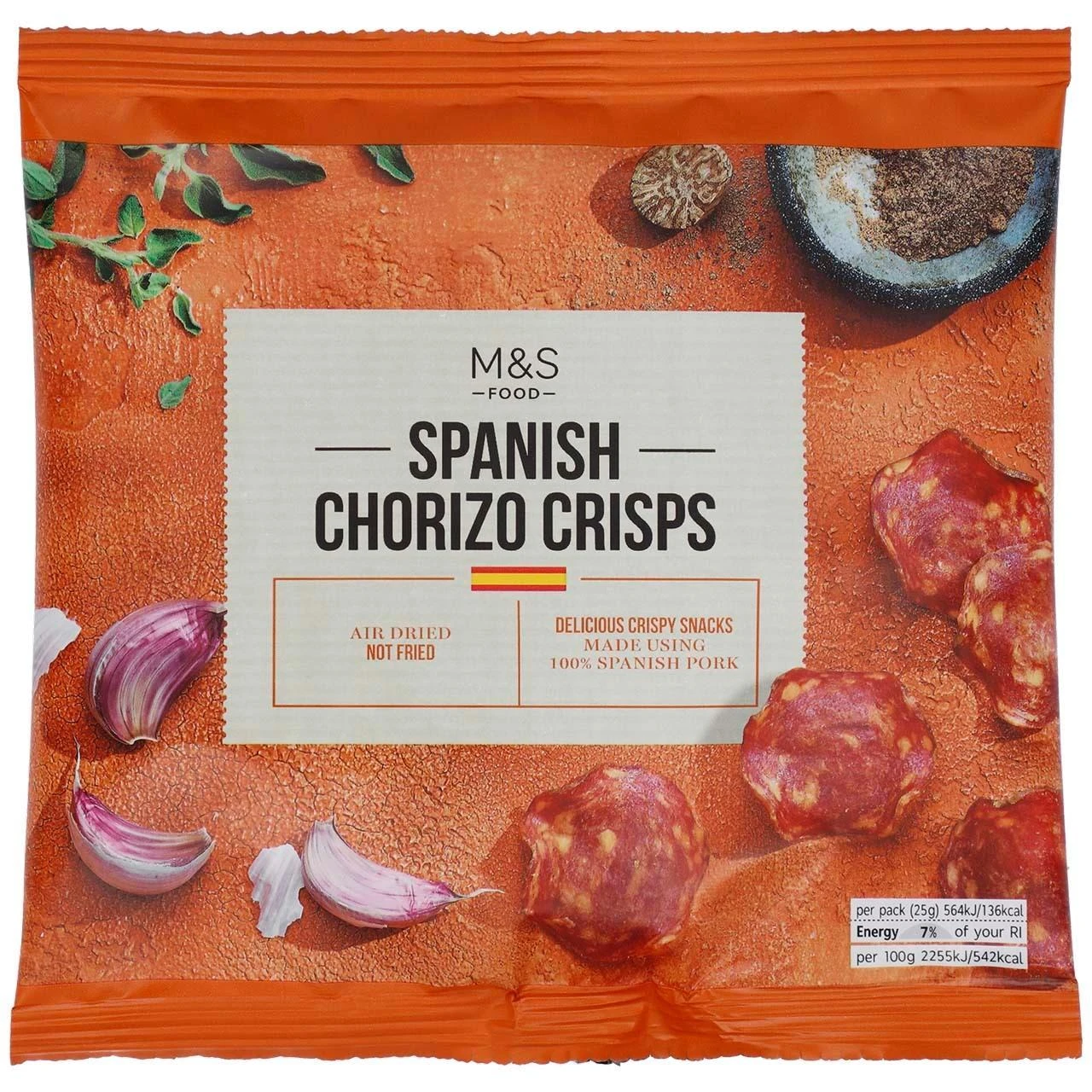 M&S Spanish Chorizo Crisps 25g(M S Spanish Chorizo Crisps 25g) 1 M&S Spanish Chorizo Crisps 25g(M S Spanish Chorizo Crisps 25g)
