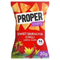 Properchips Sweet Sriracha Lentil Chips 20g(Properchips Sweet Sriracha Lentil Chips 20g)