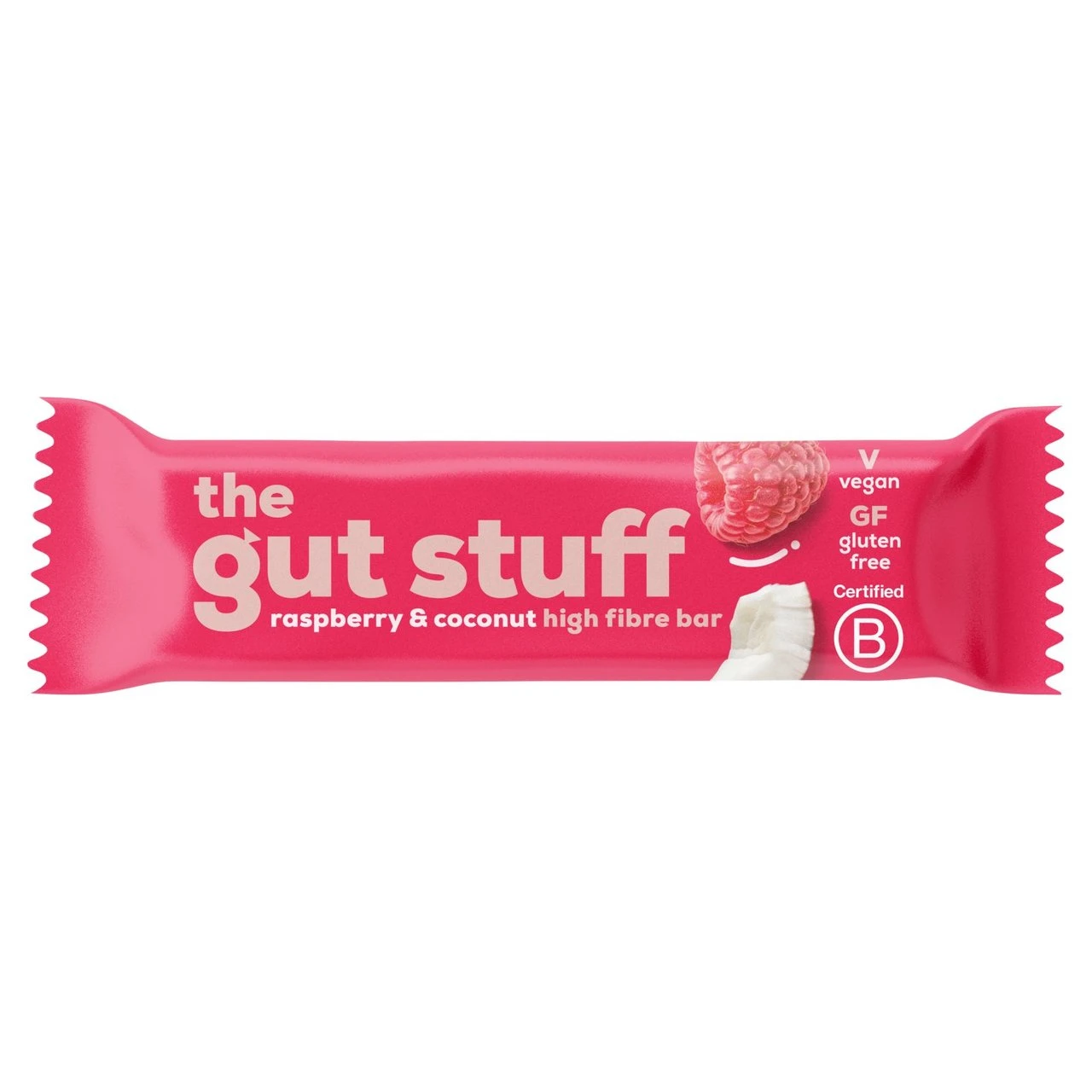 The Gut Stuff Good Fibrations Raspberry & Coconut High Fibre Bar 35g(The Gut Stuff Good Fibrations Raspberry Coconut High Fibre Bar 35g) 1 The Gut Stuff Good Fibrations Raspberry & Coconut High Fibre Bar 35g(The Gut Stuff Good Fibrations Raspberry Coconut High Fibre Bar 35g)