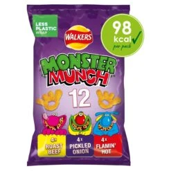 Walkers Monster Munch Variety Snacks 12 Per Pack(Walkers Monster Munch Variety Snacks 12 Per Pack)