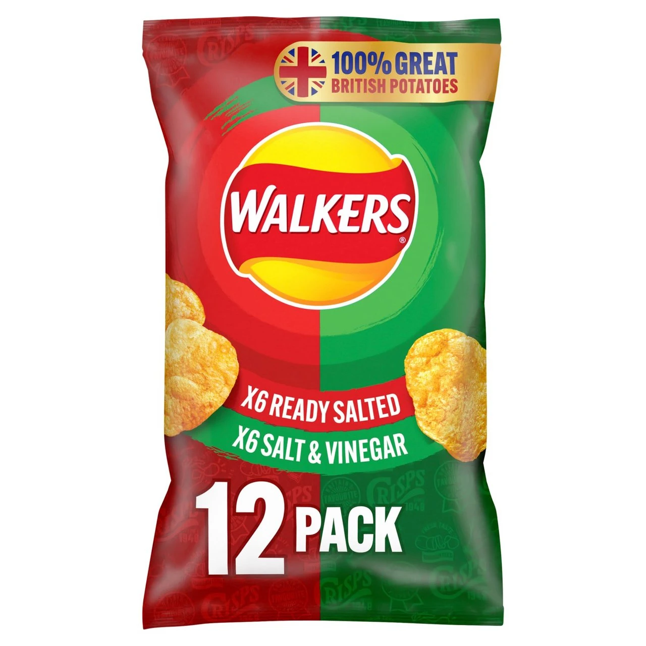 Walkers Ready Salted Salt & Vinegar Variety Multipack Crisps 12 Per Pack(Walkers Ready Salted Salt Vinegar Variety Multipack Crisps 12 Per Pack) 1 Walkers Ready Salted Salt & Vinegar Variety Multipack Crisps 12 Per Pack(Walkers Ready Salted Salt Vinegar Variety Multipack Crisps 12 Per Pack)