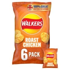 Walkers Roast Chicken Multipack Crisps 6 Per Pack(Walkers Roast Chicken Multipack Crisps 6 Per Pack)