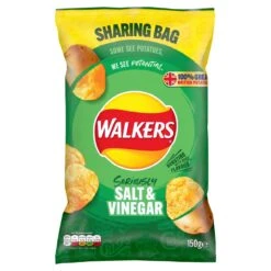 Walkers Salt & Vinegar Sharing Crisps 150g(Walkers Salt Vinegar Sharing Crisps 150g)