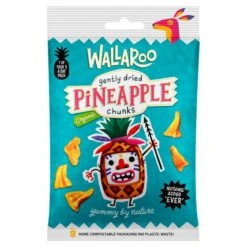 Wallaroo Organic Dried Pineapple Chunks 35g(Wallaroo Organic Dried Pineapple Chunks 35g)