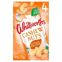 Whitworths Snacking Cashew Nuts 4 X 20g(Whitworths Snacking Cashew Nuts 4 X 20g)