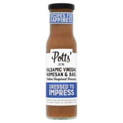 Potts Balsamic Vinegar Parmesan & Basil Italian Dressing 240ml(Potts Balsamic Vinegar Parmesan Basil Italian Dressing 240ml)