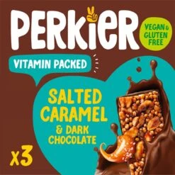 Perkier Salted Caramel & Dark Chocolate Bar 3 X 37g(Perkier Salted Caramel Dark Chocolate Bar 3 X 37g)