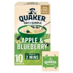 Quaker Oat So Simple Apple & Blueberry Porridge 10 X 36g(Quaker Oat So Simple Apple Blueberry Porridge 10 X 36g 1)