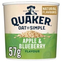Quaker Oat So Simple Apple & Blueberry Porridge Pot 57g(Quaker Oat So Simple Apple Blueberry Porridge Pot 57g)