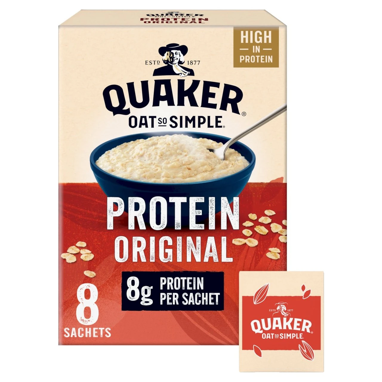 Quaker Oat So Simple Protein Original Porridge 8 X 38g(Quaker Oat So Simple Protein Original Porridge 8 X 38g) 1 Quaker Oat So Simple Protein Original Porridge 8 X 38g(Quaker Oat So Simple Protein Original Porridge 8 X 38g)