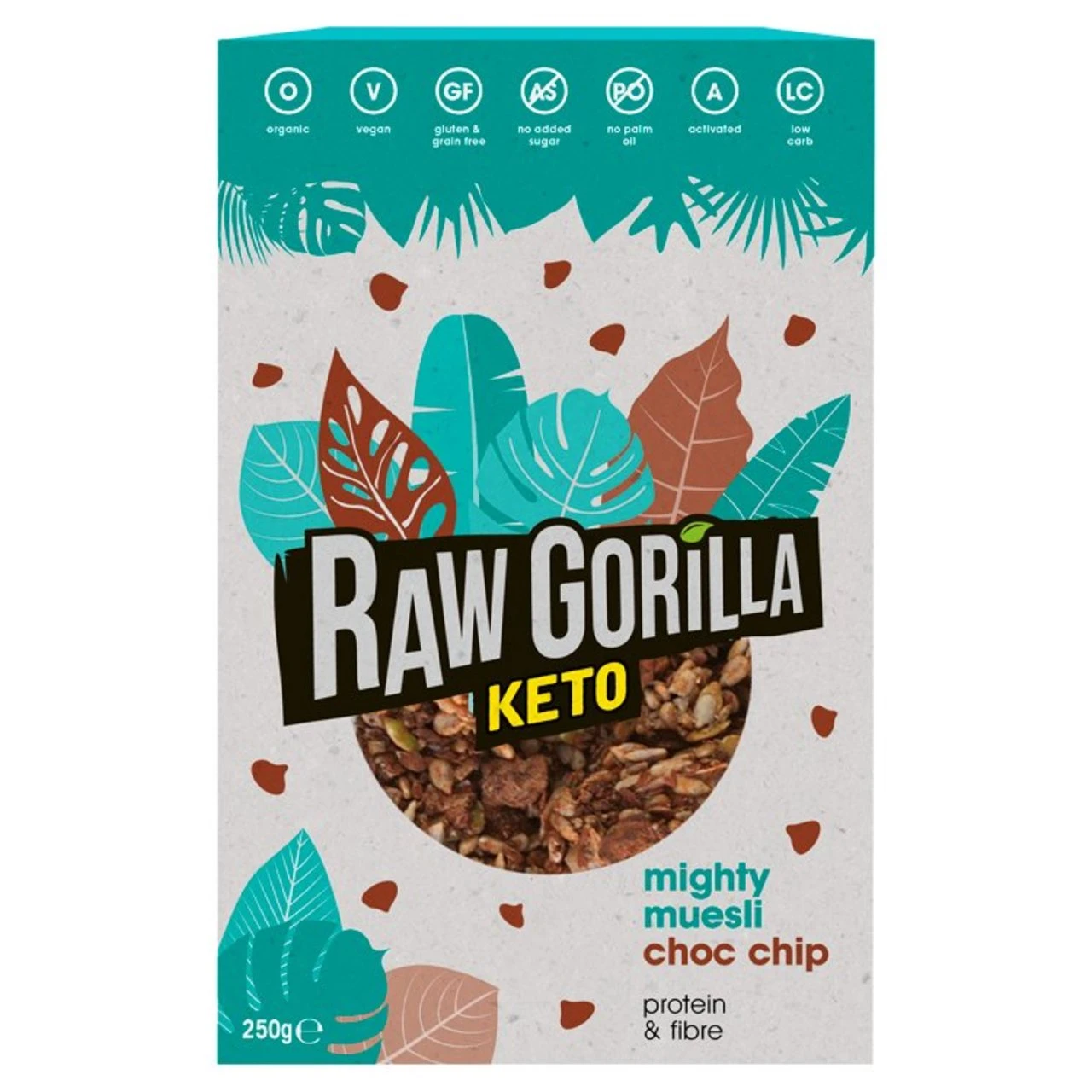 Raw Gorilla Keto Mighty Muesli Choc Chip 250g(Raw Gorilla Keto Mighty Muesli Choc Chip 250g) 1 Raw Gorilla Keto Mighty Muesli Choc Chip 250g(Raw Gorilla Keto Mighty Muesli Choc Chip 250g)