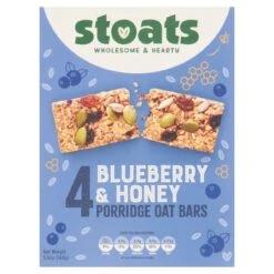 Stoats Blueberry & Honey Porridge Oat Bars 4 X 42g(Stoats Blueberry Honey Porridge Oat Bars 4 X 42g)