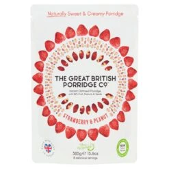 The Great British Porridge Co Strawberry & Peanut Instant Porridge 385g(The Great British Porridge Co Strawberry Peanut Instant Porridge 385g)