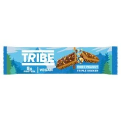 TRIBE Triple Decker Choc Peanut Butter Bar 40g(Tribe Triple Decker Choc Peanut Butter Bar 40g)