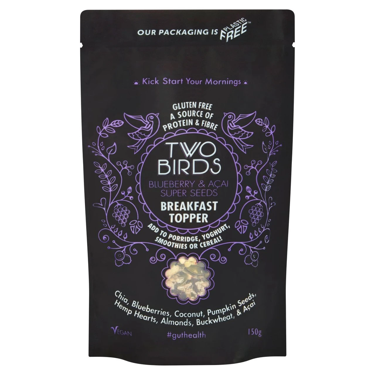 Two Birds Cereals Blueberry & Acai Super Seeds Breakfast Topper 150g(Two Birds Cereals Blueberry Acai Super Seeds Breakfast Topper 150g) 1 Two Birds Cereals Blueberry & Acai Super Seeds Breakfast Topper 150g(Two Birds Cereals Blueberry Acai Super Seeds Breakfast Topper 150g)