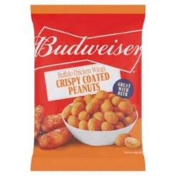 Budweiser Buffalo Chicken Wings Crispy Coated Peanuts 150g(Budweiser Buffalo Chicken Wings Crispy Coated Peanuts 150g)