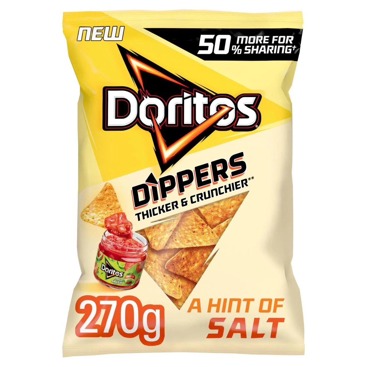 Doritos Dippers Hint Of Salt Sharing Tortilla Chips 270g(Doritos Dippers Hint Of Salt Sharing Tortilla Chips 270g) 1 Doritos Dippers Hint Of Salt Sharing Tortilla Chips 270g(Doritos Dippers Hint Of Salt Sharing Tortilla Chips 270g)