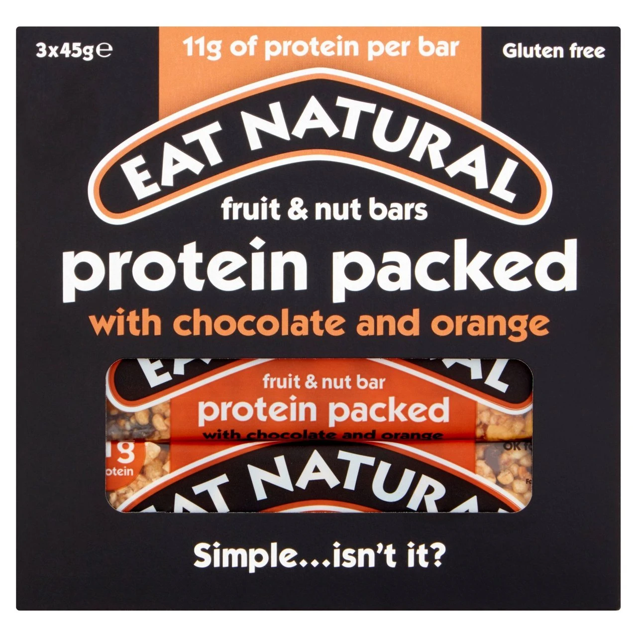 Eat Natural Protein Packed Chocolate & Orange Bars 3 X 45g(Eat Natural Protein Packed Chocolate Orange Bars 3 X 45g) 1 Eat Natural Protein Packed Chocolate & Orange Bars 3 X 45g(Eat Natural Protein Packed Chocolate Orange Bars 3 X 45g)
