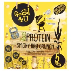 Good4u Veggie Protein Smoky BBQ Crunch Multipack 5 X 25g(Good4u Veggie Protein Smoky Bbq Crunch Multipack 5 X 25g)