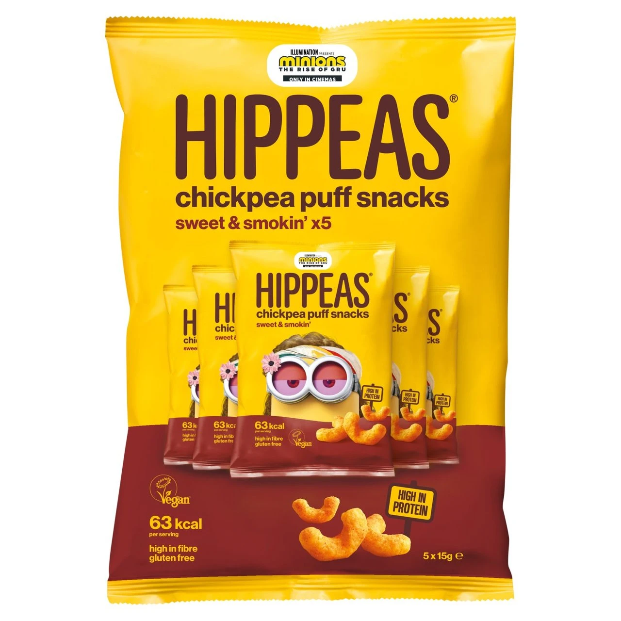 Hippeas Chickpea Puffs Sweet & Smokin' Multipack 5 X 15g(Hippeas Chickpea Puffs Sweet Smokin Multipack 5 X 15g) 1 Hippeas Chickpea Puffs Sweet & Smokin' Multipack 5 X 15g(Hippeas Chickpea Puffs Sweet Smokin Multipack 5 X 15g)