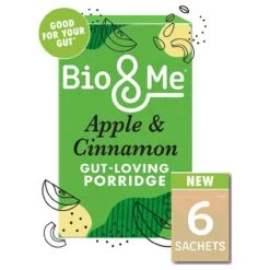 Bio & Me Gut Loving Apple & Cinnamon Porridge Sachets 6 X 35g(Bio Me Gut Loving Apple Cinnamon Porridge Sachets 6 X 35g)