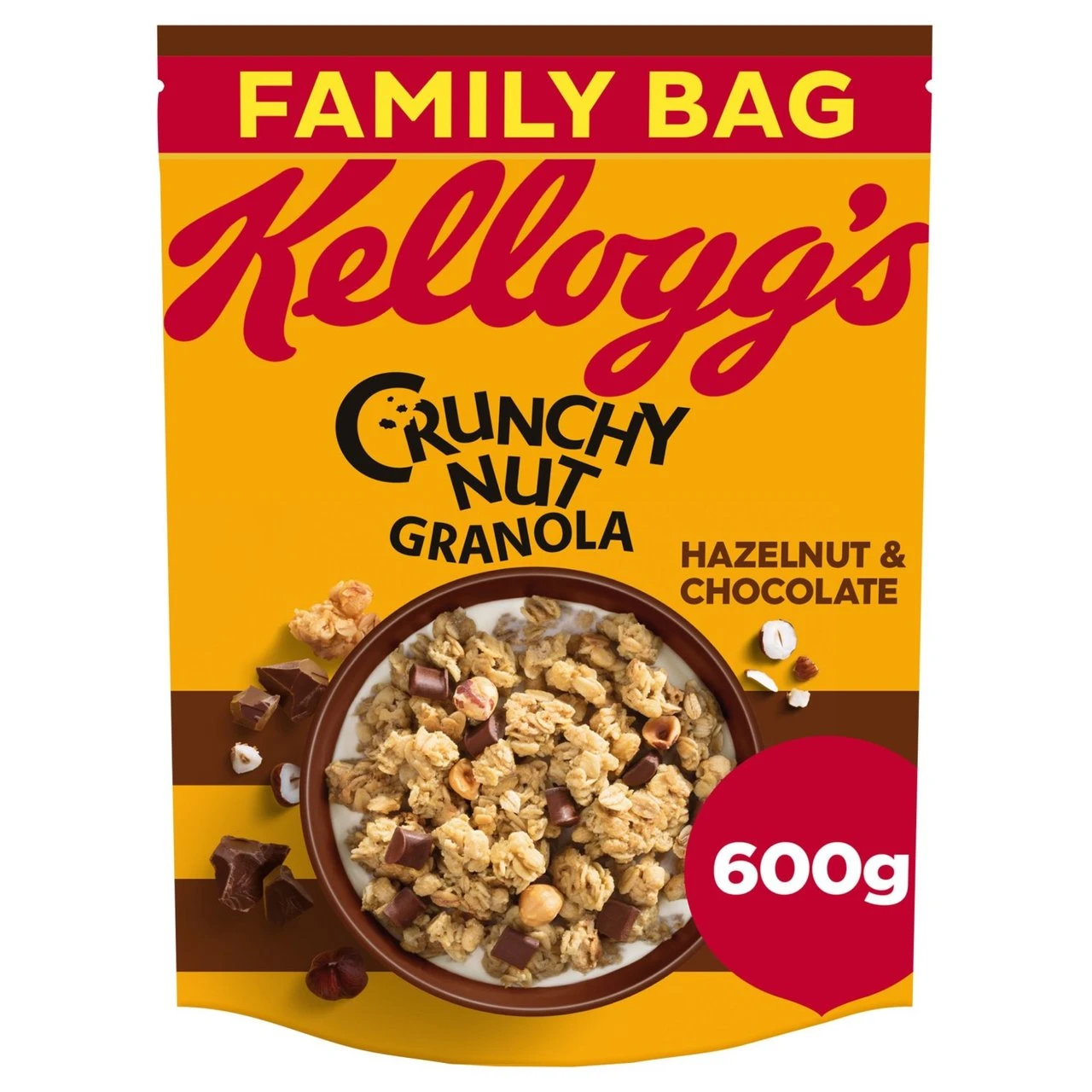 Kellogg's Crunchy Nut Hazelnut & Chocolate Breakfast Granola 600g(Crunchy Nut Granola Chocolate Nut 600g) 1 Kellogg's Crunchy Nut Hazelnut & Chocolate Breakfast Granola 600g(Crunchy Nut Granola Chocolate Nut 600g)