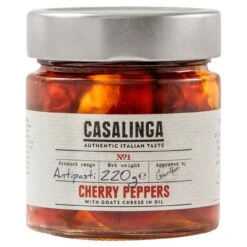 Casalinga Cherry Pepper & Goat Cheese 220g(Casalinga Cherry Pepper Goat Cheese 220g)