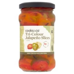Cooks & Co Tri-Colour Jalapeno Slices 290g(Cooks Co Tri Colour Jalapeno Slices 290g)