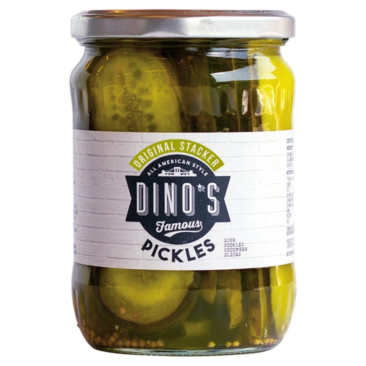 Dino's Famous Original Stacker Pickles 530g(Dinos Famous Original Stacker Pickles 530g) 1 Dino's Famous Original Stacker Pickles 530g(Dinos Famous Original Stacker Pickles 530g)