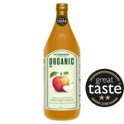 Eat Wholesome Organic Raw Apple Cider Vinegar With Mother 1L(Eat Wholesome Organic Raw Apple Cider Vinegar With Mother 1l)