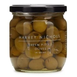 Harvey Nichols Green Pitted Olives In Brine 410g(Harvey Nichols Green Pitted Olives In Brine 410g)