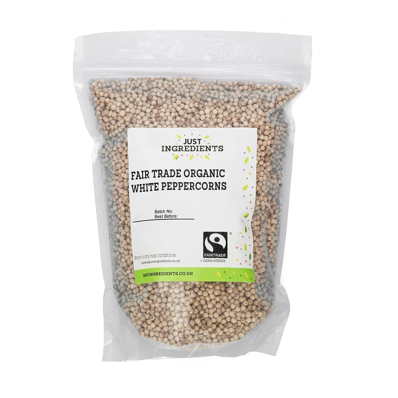 Just Ingredients Organic Fairtrade White Peppercorns 100g(Just Ingredients Organic Fairtrade White Peppercorns 100g) 1 Just Ingredients Organic Fairtrade White Peppercorns 100g(Just Ingredients Organic Fairtrade White Peppercorns 100g)