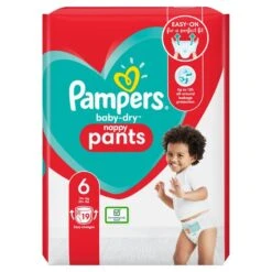 Pampers® Pampers Baby Dry Pants Size 6 Essential Pack 19 Per Pack(Pampers Active Fit Size 5 Junior 11 25kg 48)