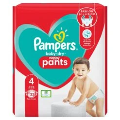 Pampers® Pampers Baby Dry Pants Size 4 Essential Pack 23 Per Pack(Pampers Baby Dry Diapers Jumbo Pack Size 4 31 Count)