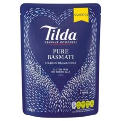 Tilda Microwave Pure Basmati Rice 250g(Tilda Steamed Basmati Pure 250g)