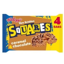 Kellogg's Rice Krispies Squares Caramel & Chocolate Bars 4 Per Pack(Kelloggs Rice Krispies Squares Chocolate Caramel 4 X 36g)